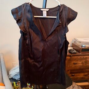 H&M Sleek Black Blouse